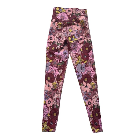 Beach Riot Sport Piper Leggings Marsala Floral size Small - Picture 6 of 10
